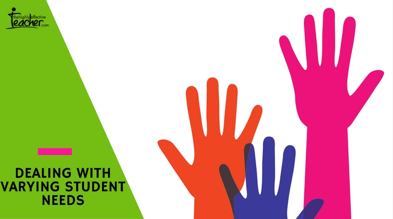 Dealing with varying student needs